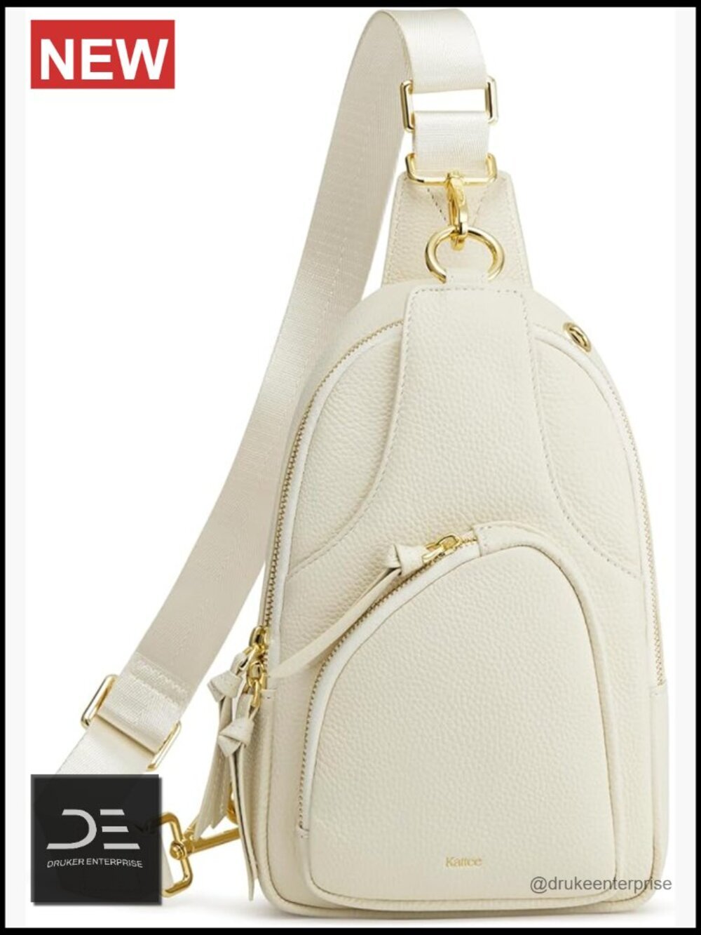Genuine Leather Sling Bag with RFID Blocking